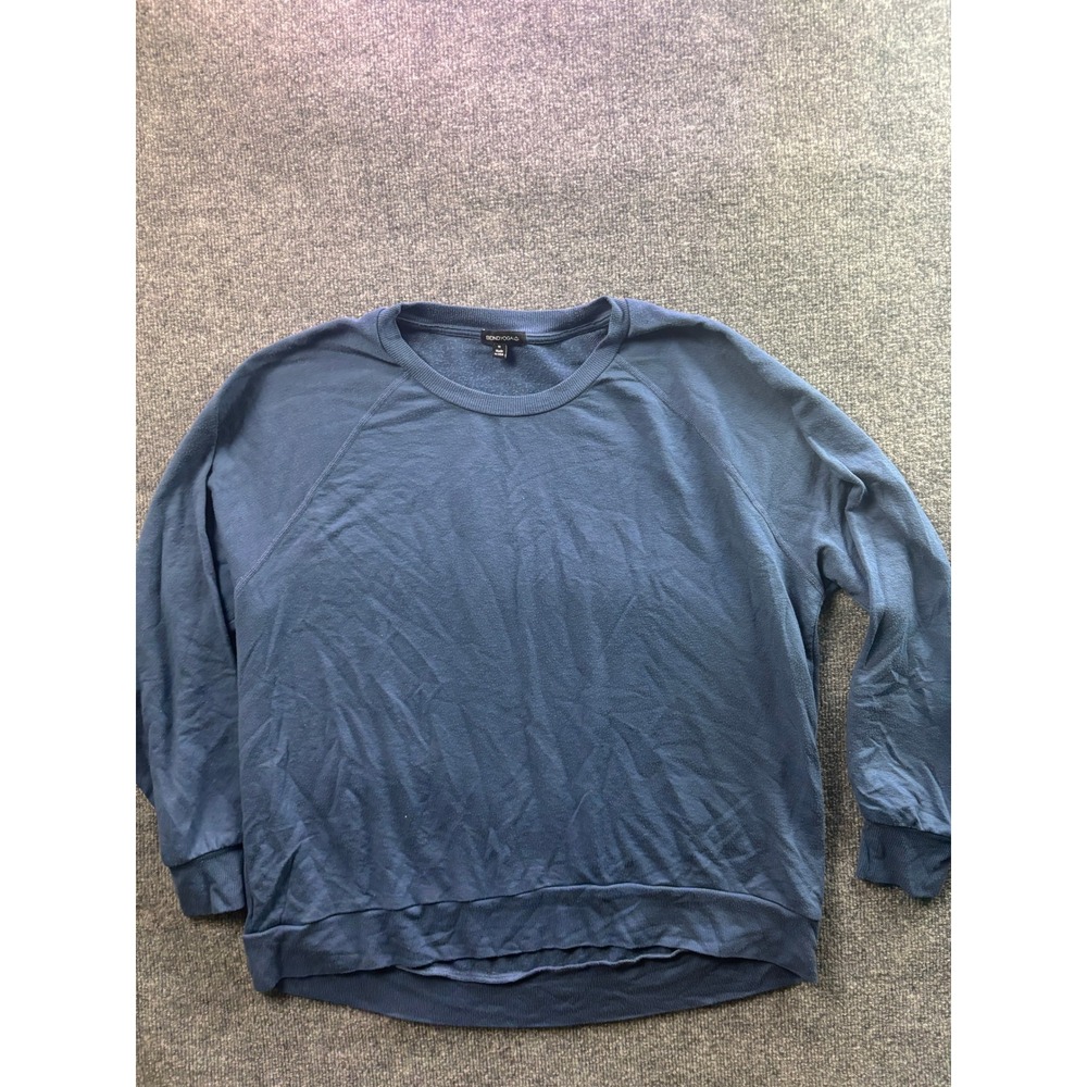Beyond Yoga Sweatshirt Women Medium Blue Raglan Sleeve Modal Blend Pullover